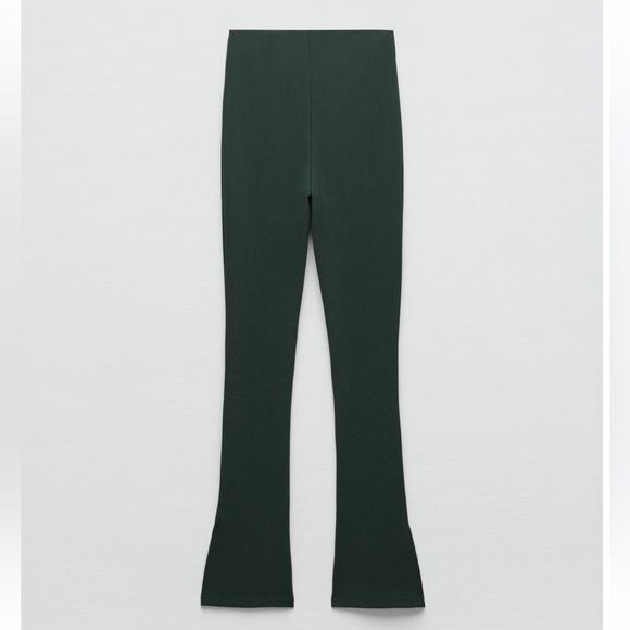 Zara Green High Waist Leggings XS - Picture 8 of 13